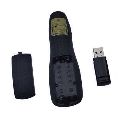 מצביע לייזר אדום אלחוטי 2.4 גיגה-הרץ USB מצביע עט לייזר אדום שלט רחוק למצגות PPT עם מצביע ידני למצגת פאוורפוינט