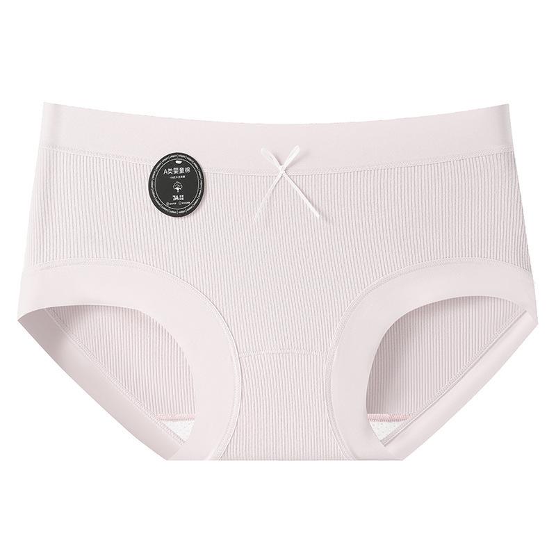 Plus Size Women's Spring and Summer New Cotton Antibacterial Skin Friendly Nude Briefs