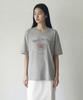 Siyajyu Sied26-1 Rose Short Sleeve T-Shirt_Melange Gray