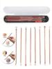 4PCS/set Stainless Steel Rose Gold Acne Needle Double Headed Acne Needle Blackhead Removal and Squeezing Tool
