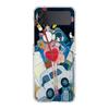 Aya Takano Hard PC Phone Case For Samsung Galaxy Z Flip 5 4 3 Transparent Cover For Galaxy Z Flip 6 Foldable Shockproof Case Bag