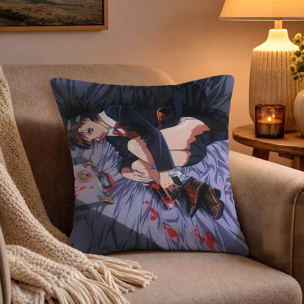 A Kite Anime Cushion Cover Soft Plush Cushion Cover Double Print And Invisible Zipper For Sofa Home Car Use