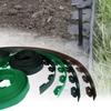 Landscape Edging Kit PE No Dig Tall Wall Garden Border with Stakes for Lawn Flower Bed Grass Yard