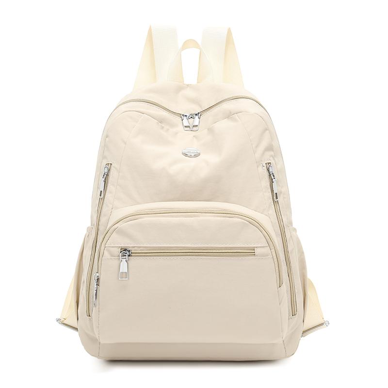 Женская сумка-рюкзак из водонепроницаемого нейлона бежевый