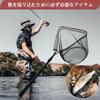 Foldable Fishing Multifunctional Suitable for Freshwater and Saltwater Fishing Net, Adjustable, Lightweight, Rustproof, Tool, (130cm)