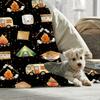 Camping Lovers Retro Forest Print Throw Blanket - Cozy Meaningful Birthday Thanksgiving Gift for Sofa Bed Couch Outdoor