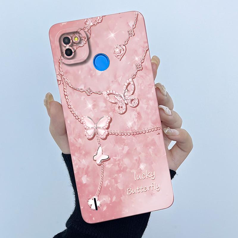 For Tecno Pop 4 Lte Case Liquid Silicone Fashion Simplicity Oil Painting Floral Back Cover For Techno Pop4 Air Phone Case BC1s