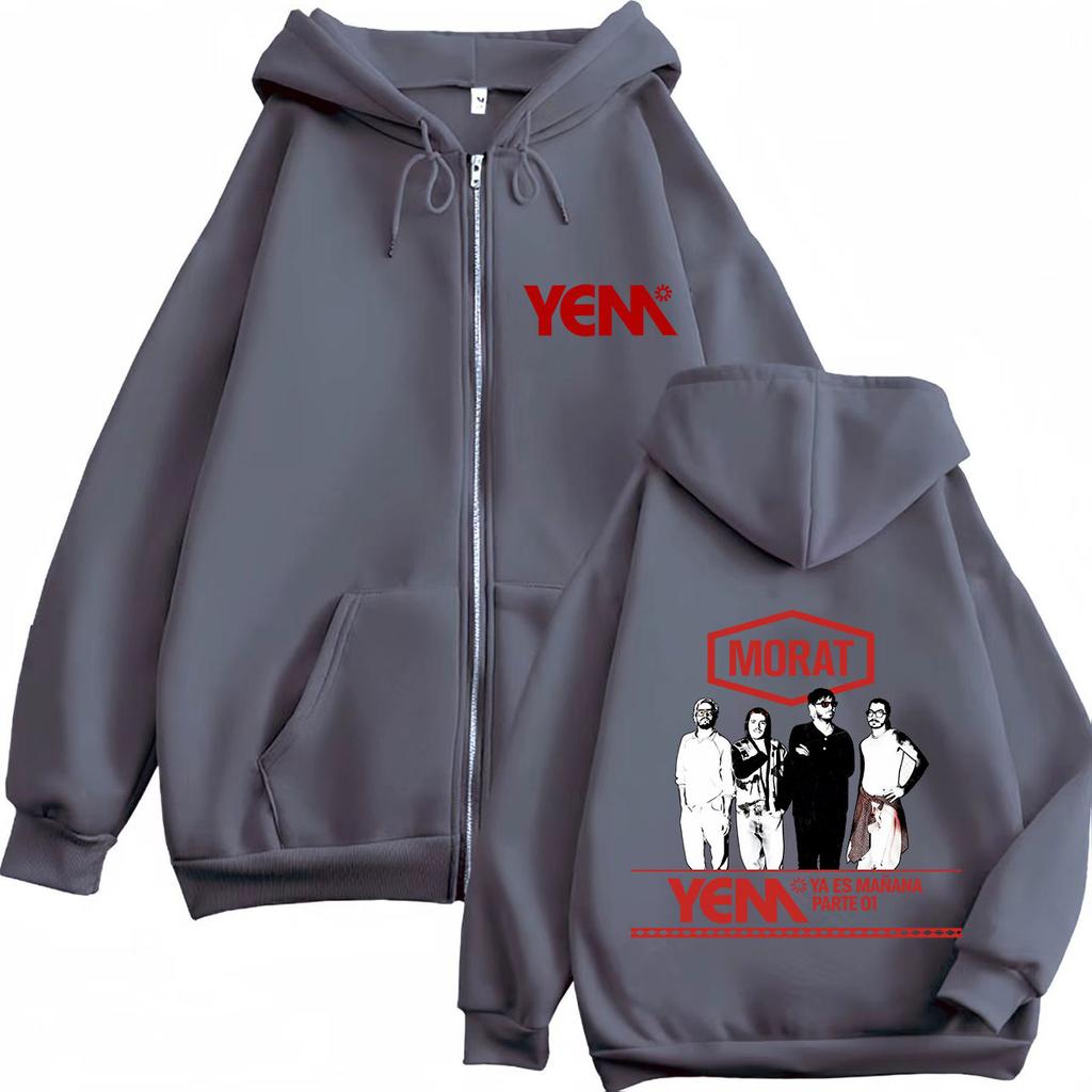 Morat Yem Ya Es Manana Tour Zipper Hoodies Men Women Casual Comfort Fleece Jacket Sweatshirt Coats Vintage Fashion Zip Up Hoodie