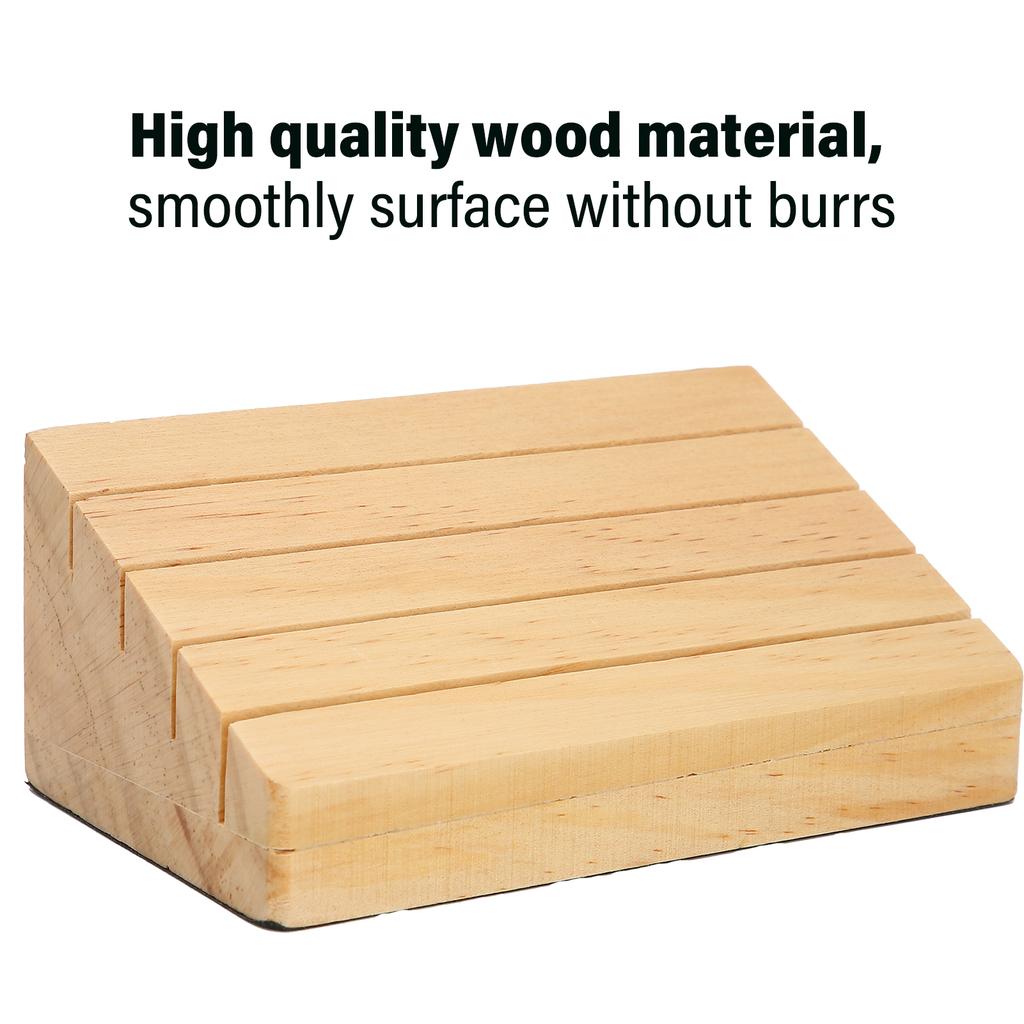 Wood Playing Card Holder HandsFree Playing Card Tray Rack Poker Cards Accessory