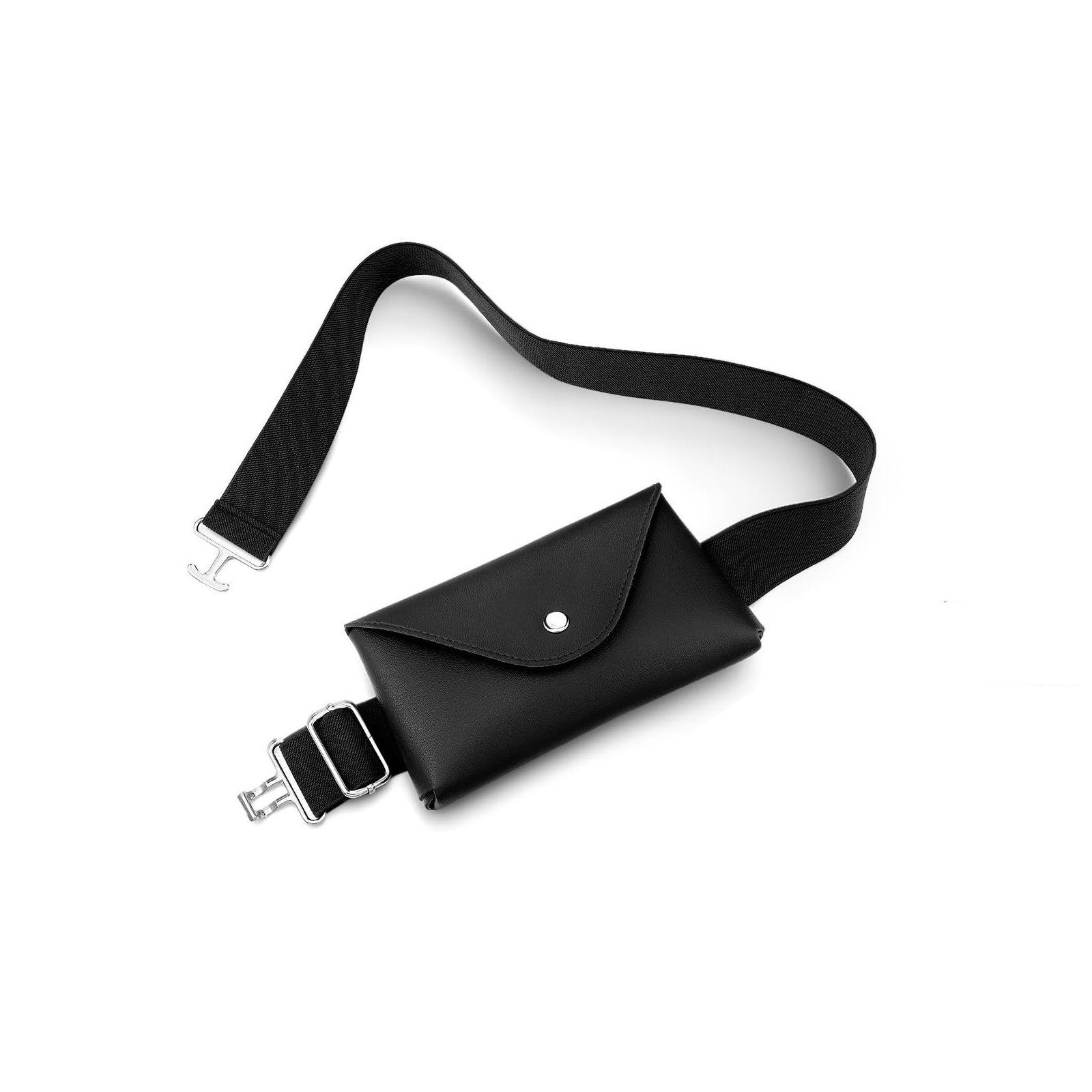 Простая женская поясная сумка, пояс для верховой езды, мини-сумка для мобильного телефона, эластичный пояс для любителей верховой езды чёрный