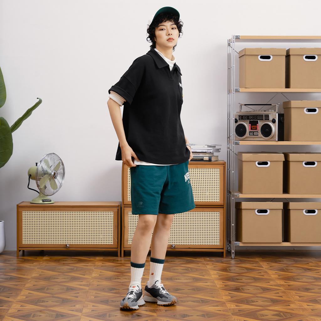 New Balance Polo Shirt Unisex Black 5FD26272-BK