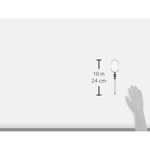 Shinwa Sokutei Inspection Mirror, Oval, A-3, 50 x 80 mm, 75756