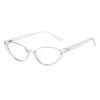Trendy Cat Eye Glasses For Women  Stylish Clear Lens Anti-Blue Light Eyewear With Unique Decor  Prescription Ready Frames