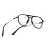 Vintage Lesebrille mit Doppelsteg für Herren Anti-Blaulicht Quadratischer Rahmen Alterssicht Brille