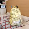 Schultasche Bedruckte Schultasche 1011 Schüler Mittelschüler Oberstufenschüler Bedruckter Gepunkteter Rucksack Harajuku Reise Rucksack
