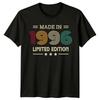 Made In 1996 Unisexs T Shirt 30th Birthday Gift Limited Edition