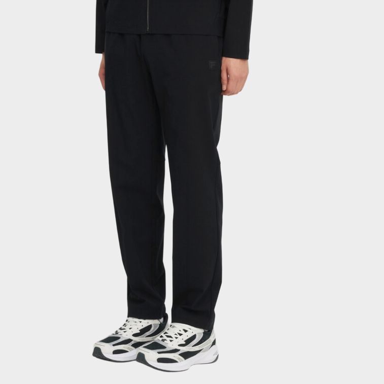 FILA Casual Pants Unisex Black Moderate Straight Fit Pants FS2FPH2201UBLK
