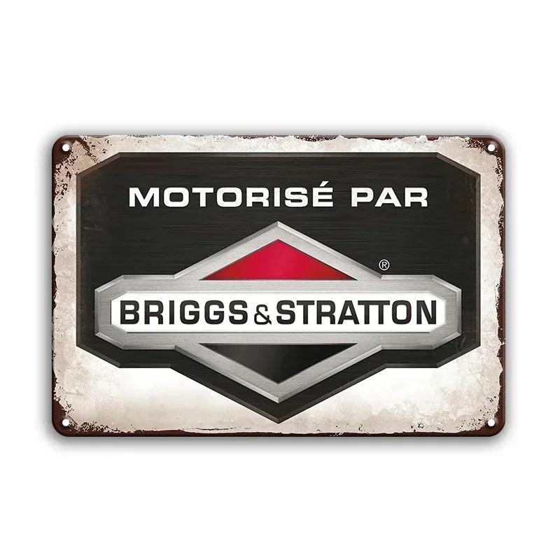 Retro Nástroj Značka Stihl Kovová Znamení Vintage Styl Talíř Plaketa Skvělé pro Rustikální Vylepšení Nástěnné Dekorace v Pánské Jeskyni Domácí Garáži