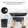 Stable High Precision USB Portable 48V Compact Sound Mixing Mixing Board for Music Home Internet Karaoke 2-Channel Mixer, Performance, Console,