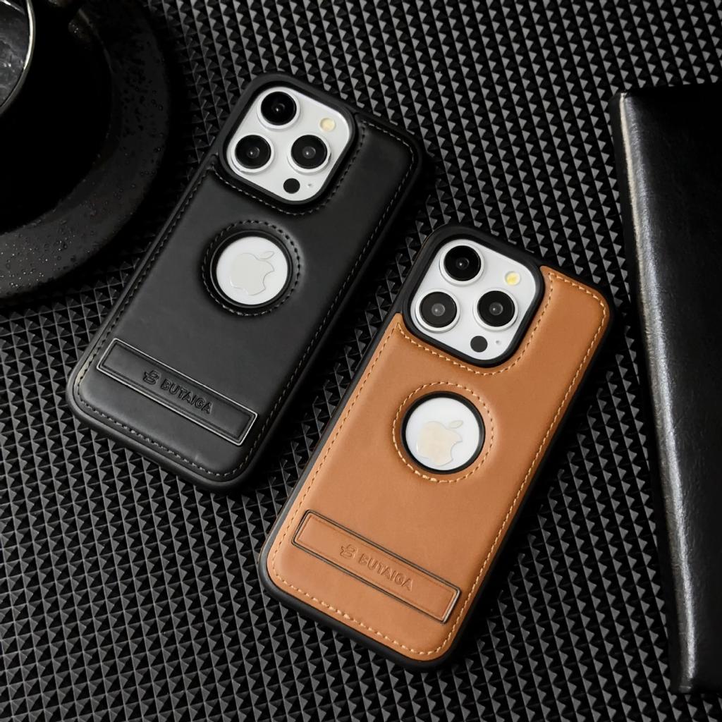 The Unmarked Leather Magnetic Horizontal Stand Is Suitable for IPhone15 Phone Cases and Apple 14 Business Protective Cases