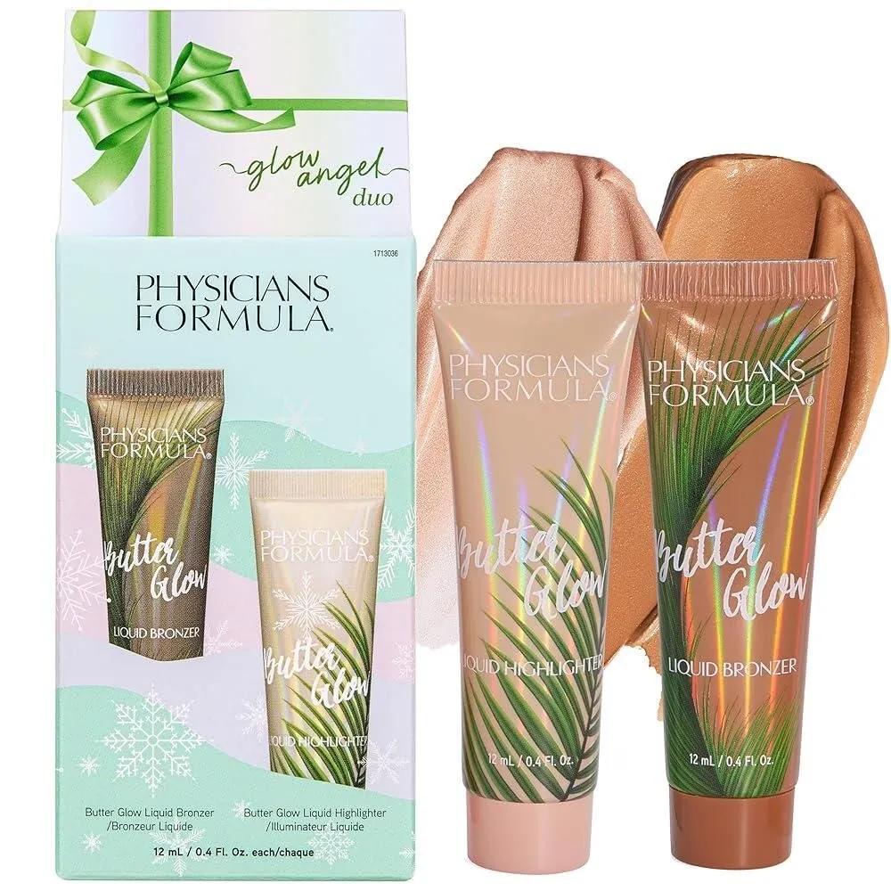 

Physicians Formula Glow Angel Duo - Butter Glow Liquid Bronzer & Highlighter, Contains Murumuru Butter, Hydrating and Illuminating Hole 1.5 Ounce (Pack of 1)