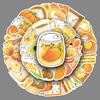 50 Salt-type Graffiti Stickers Yellow Small Fresh Hand-painted Decorative Mobile Phone Case Water Cup Stickers