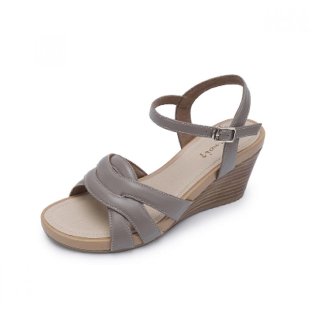 Kumkang Women Wedge Sandals Ivory G7 Gray Rensac5314g9