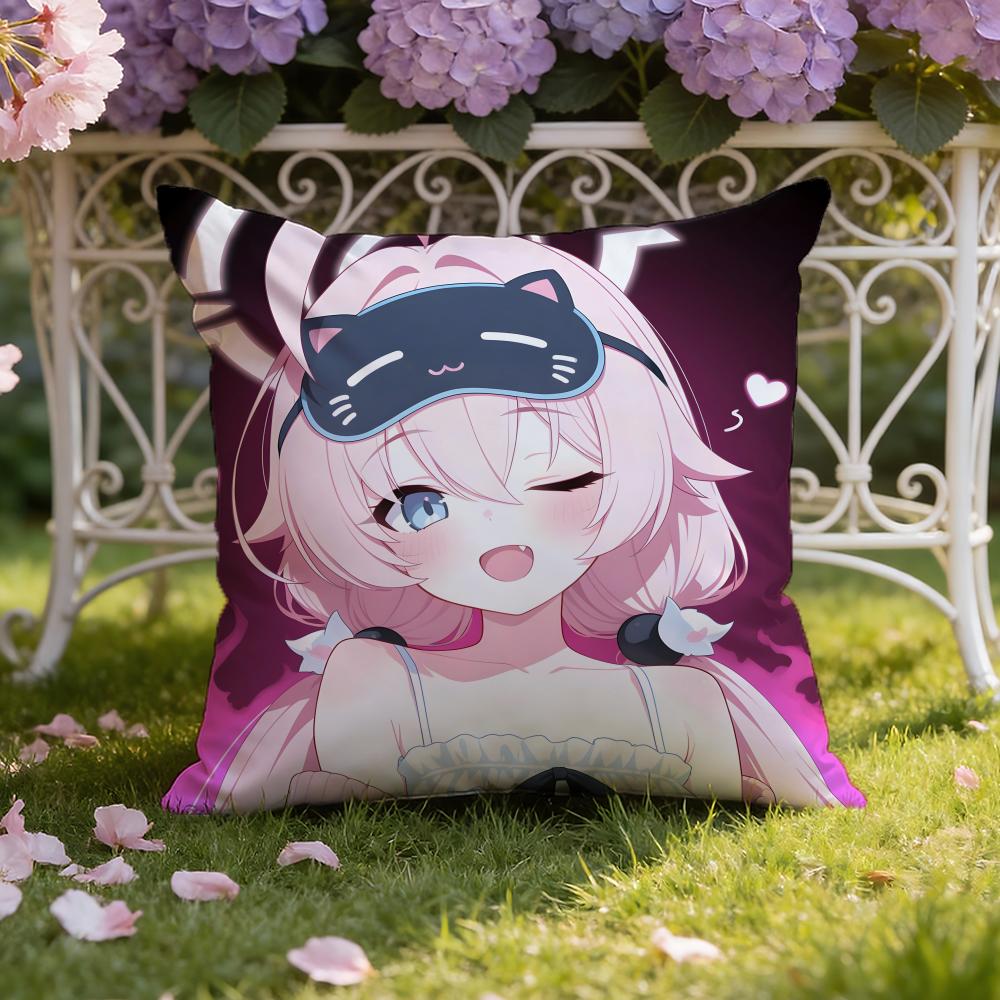 Cute Anime T-Takanashi Hoshino Cushion Cover Home & Car Dual-Scene Pillow Cover: Reversible for Premium Comfort