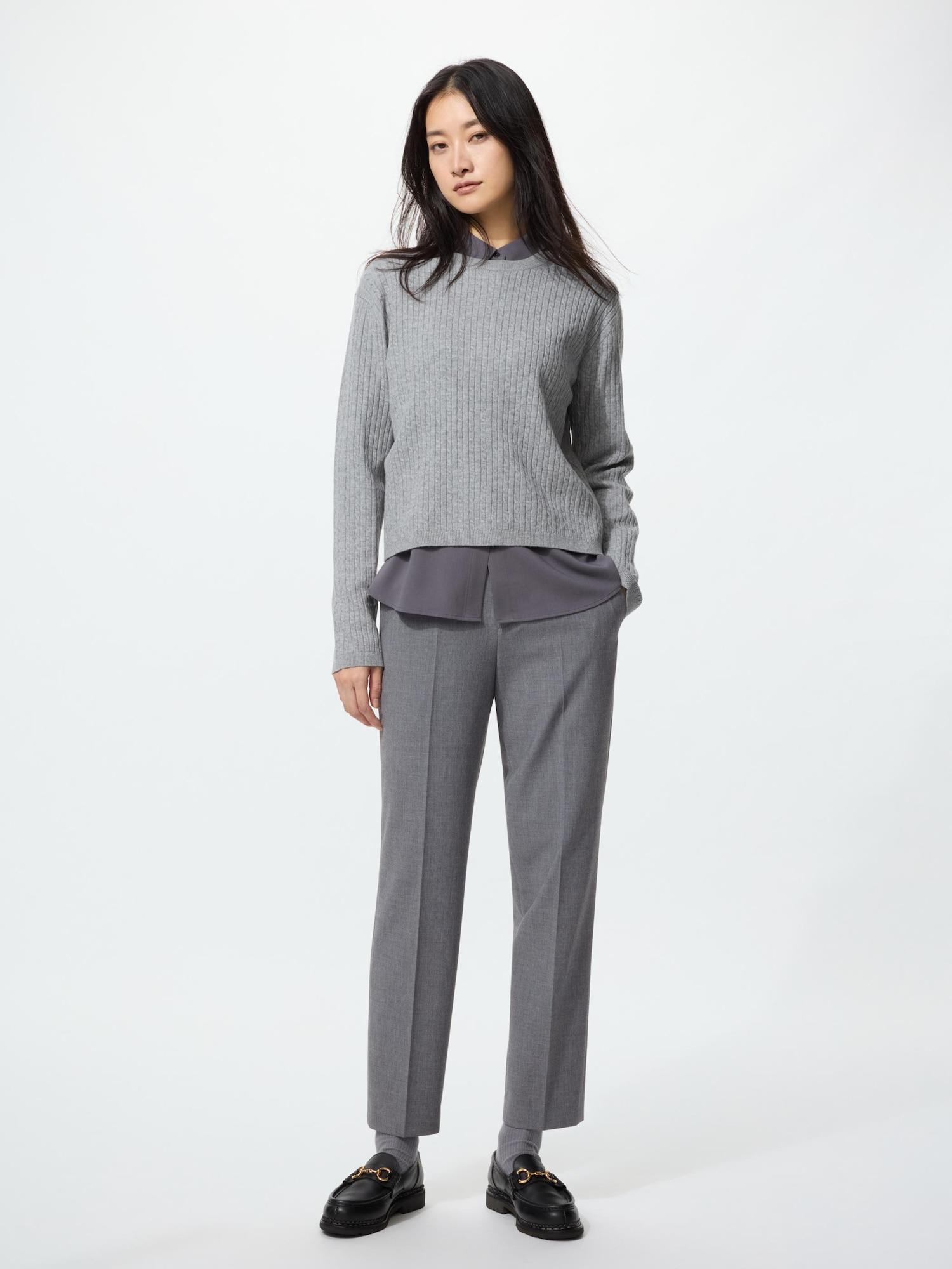 

Uniqlo Умные брюки до щиколотки Длинные 05 GRAY/XS