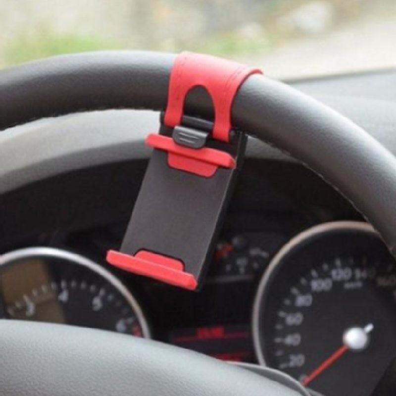 Roter fauler Autolenkrad-Handyhalter Universal-Kunststoff Großhandel