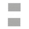 Matte Black Honeycomb Sticker for Car Side Window, Vinyl Sticker for Triangular Window Decoration,