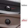 For Mercedes-Benz GLC Carbon Fiber Seat Button Handle Cover Trim 2016-