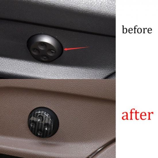 For Mercedes-Benz GLC Carbon Fiber Seat Button Handle Cover Trim 2016-
