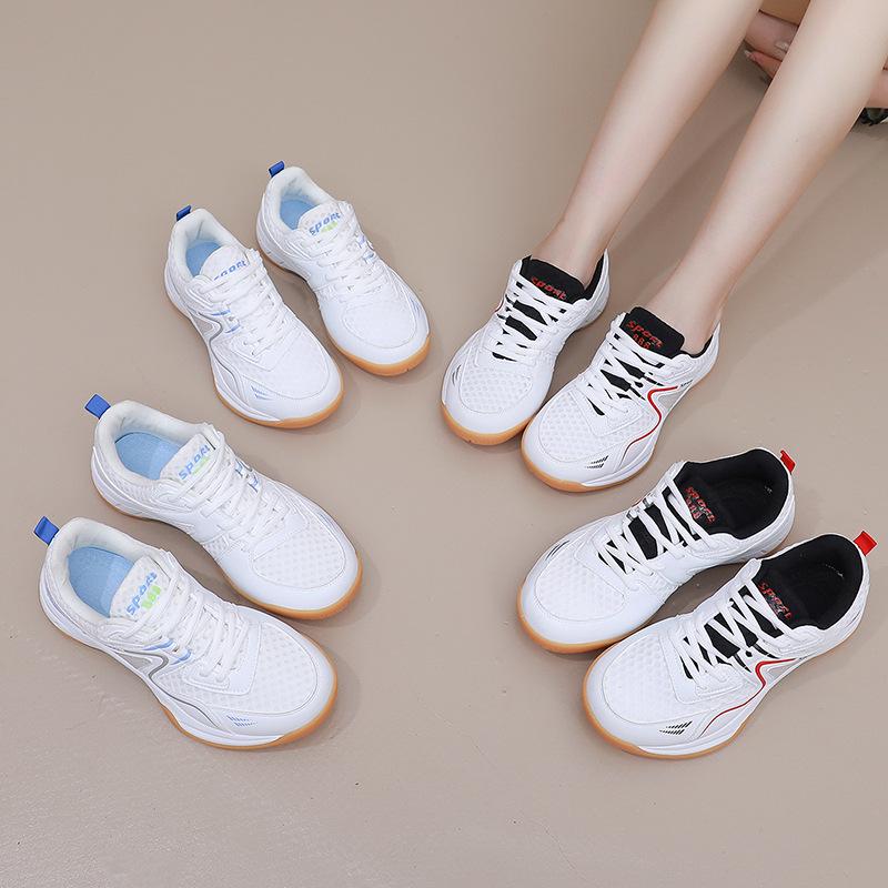 Summer Breathable Badminton & Tennis Shoes for Men & Women – Professional Training with Rubber Sole