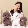 Desene Animate Bichon Limba Scoasă Jucării de Pluș Cățel Simulat Kawaii Câine Animale de Pluș Păpuși Cadou Drăguț de Ziua de Naștere pentru Copii