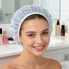 5Pcs Shower Caps Waterproof Shower Elastic Band Travel-Friendly Hair Cap Large Size Foldable Bath Spa Shower