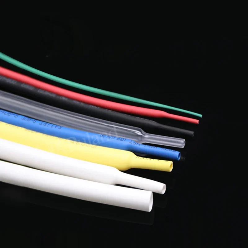 2:1 Heat Shrink Tubing Dia 1 2 3 4 5 6 7 8 9 10 12 14 16 20 25 30 40 50 mm Thermoresistant Sleeve Cable Repair Polyolefin Tube