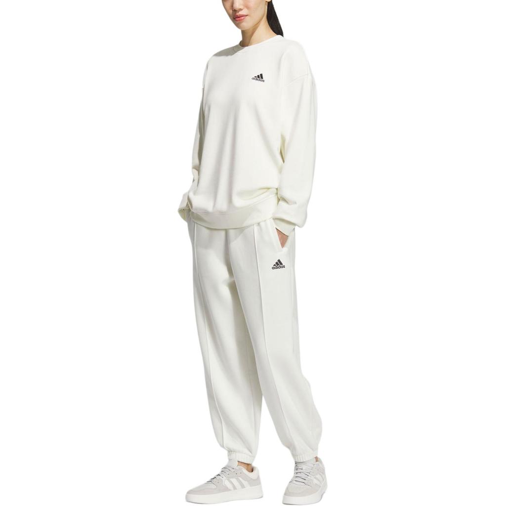 Adidas Pintuck Knitted Sweatpants Unisex Jade White JM9120