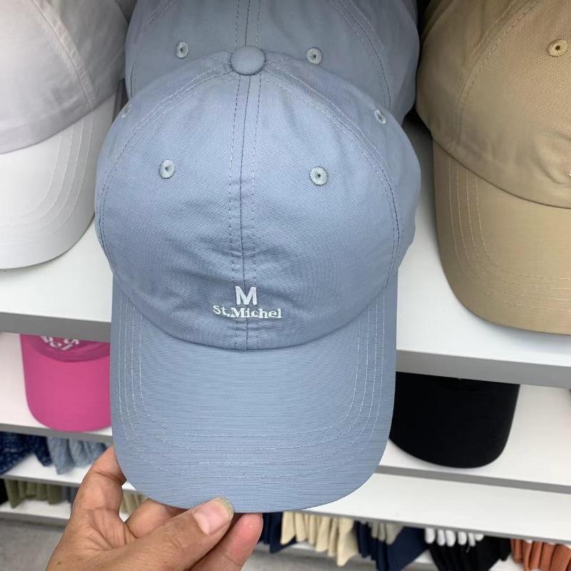 

Hat Female Spring Summer Soft Top Stick Sunshade Ball Cap Casual Letter M Embroidery Sunscreen Cap Male Casual