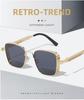 2025 Retro Square Steampunk Metal Sunglasses with Universal Fit