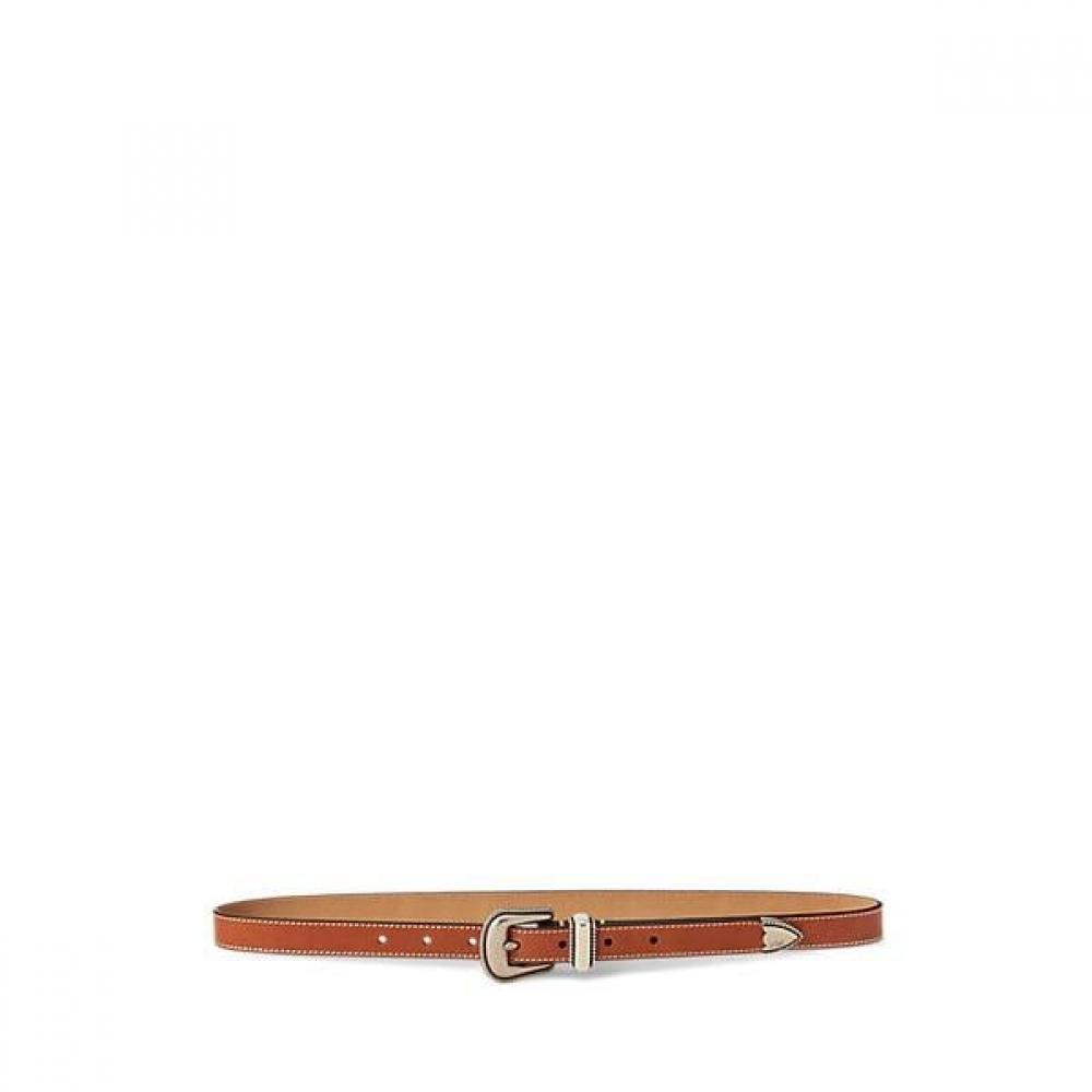 

Polo Ralph Lauren Women S weStern Vacchetta Leather Belt Wapoblt09m20102200 S