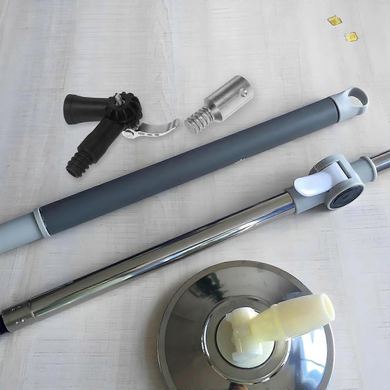 Mop Extension Pole Adapter for Home Use 1Set Plastic and Aluminum Alloy