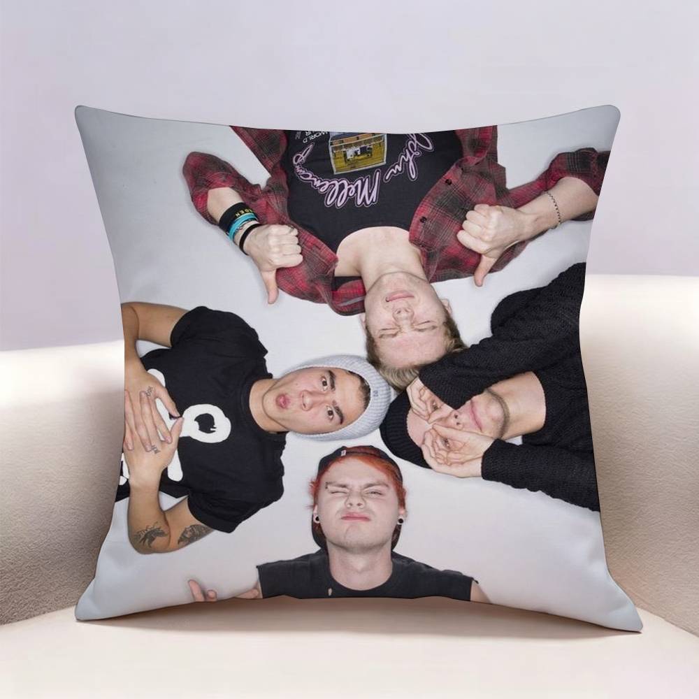 SOS SSeconds of Summer Doublesided print Pillow Case for Sofa Living Room Home office Decor Protective Cover
