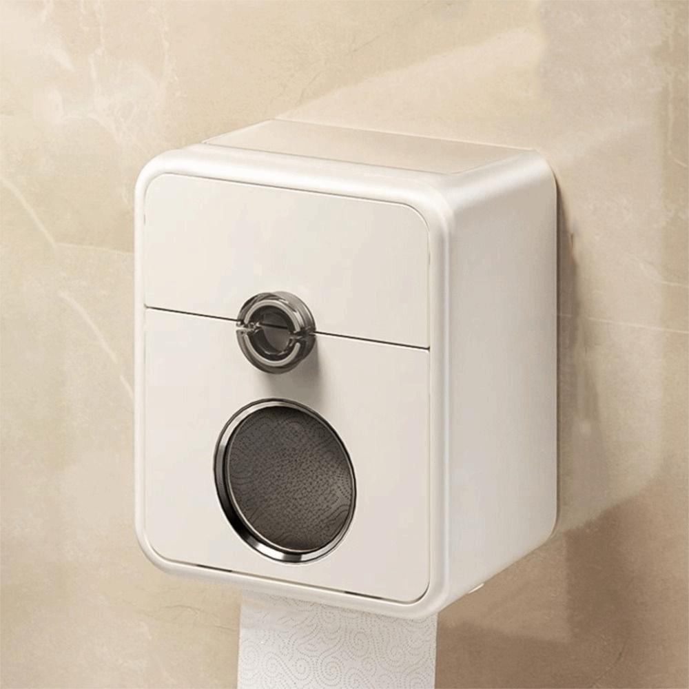 Plastic Toilet Paper Storage Box Wall Mounted Toilet Paper Holder Durable Paper Towel Box  Kitchen