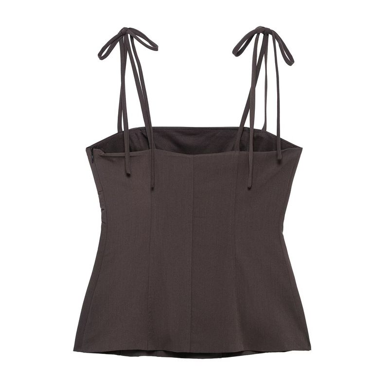 Jnleaog Spring New Arrival Women's Clothing Fashion French Fashion Design Bowknot Decoration Stretch Tops 4661022