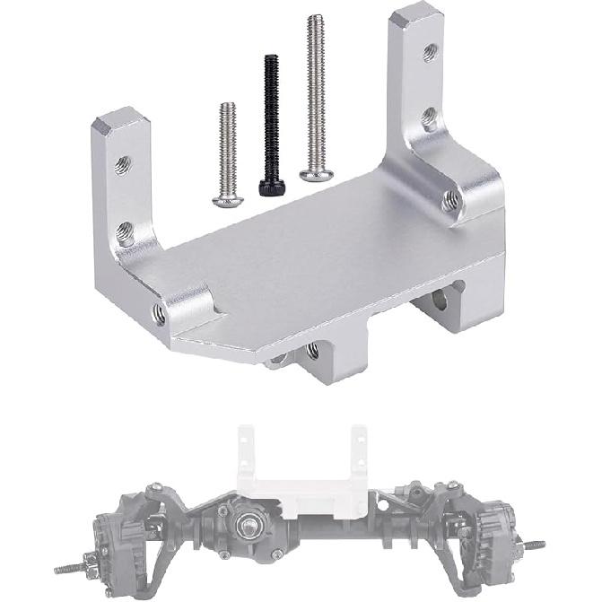 SCX10 III Servo Mount, Aluminum AR45P Portal Mount 4-Link Suspension for 1/10 RC Crawler Axial SCX10 III Sevro On Axle Mount Upgrades (Black)