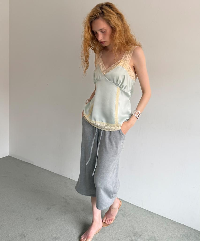 Asula Moon Satin Top (Mint)