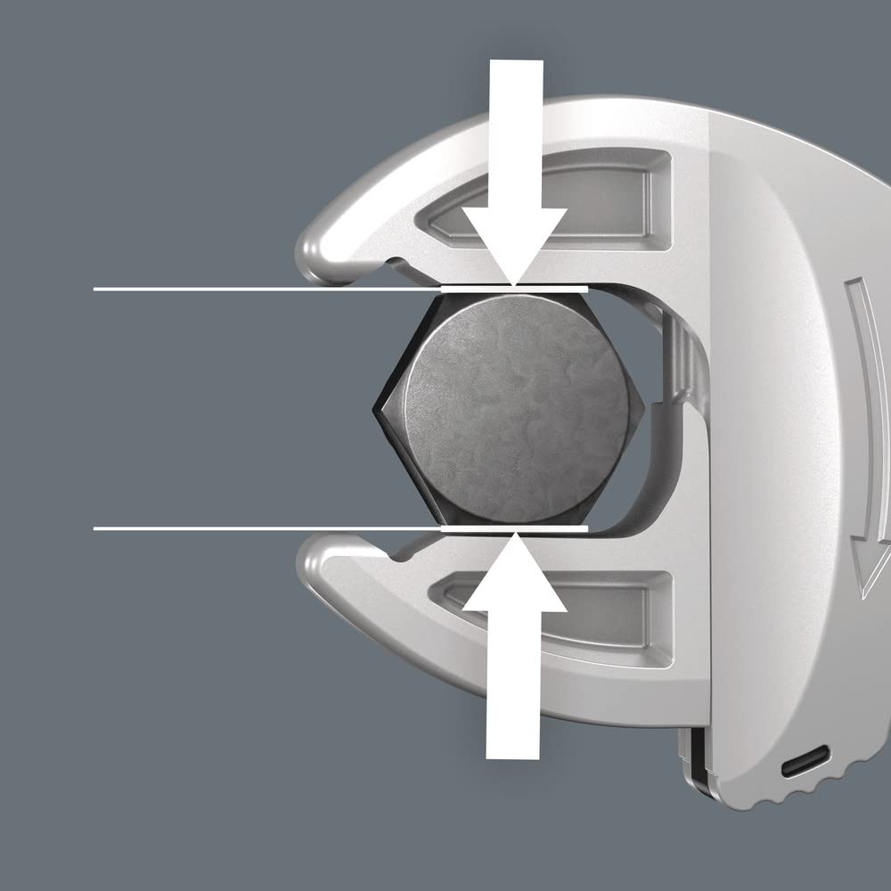 WERA Joker Ratchet Wrench Set with Automatic Adjustment and 020340 2-Piece Double-Ended Case,