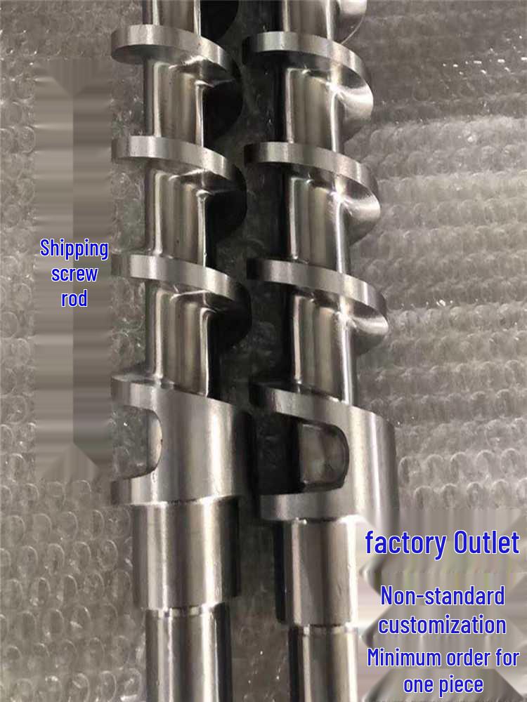 Non-standard Flat Twin Screw Feeder Injection Molding Machine with 304 Stainless Steel Conveying Shaft