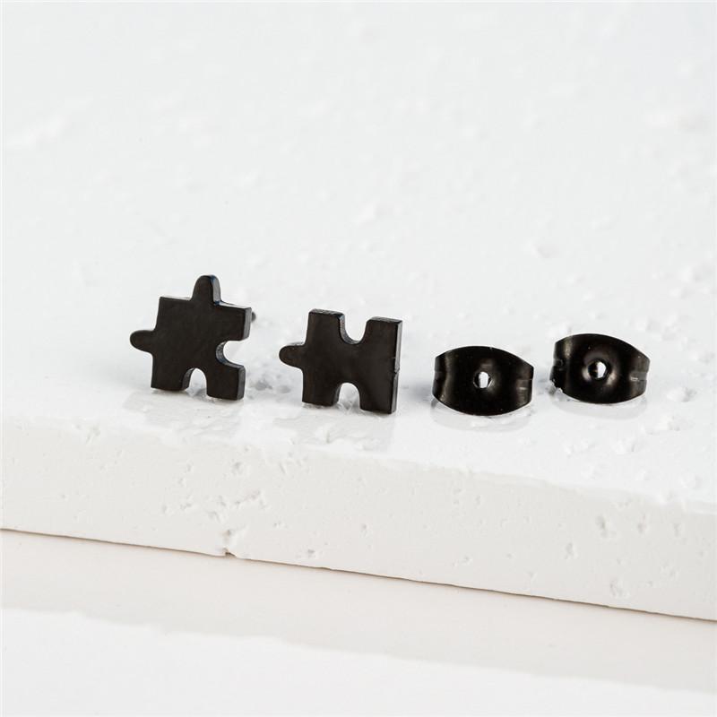 Stainless Steel Geometric Stud Earrings for Women Minimalist Circle Triangle Star Ear Studs Horseshoe U Shaped Earings oorbellen